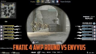 Fnatic 4 AWP peek VS Envyus [upl. by Syxela]