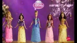 Disney Princess Glitter MATTEL Dolls Commercial [upl. by Grinnell]