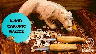 Wood Carving for Beginners  BasicsampTips [upl. by Brigid]