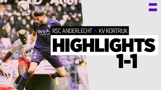 Highlights RSC Anderlecht  KV Kortrijk  20212022 [upl. by Huda488]