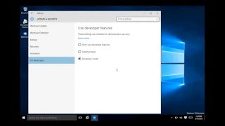 How to enable developer mode windows 10 [upl. by Morganne938]