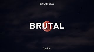 Olivia Rodrigo  brutal Clean  Lyrics [upl. by Gerhardt]