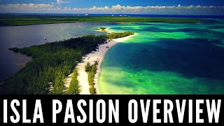 OVERVIEW Isla Pasion  Passion Island Cozumel Mexico Twister Boat Shore Excursion [upl. by Aicirtak]