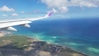 Hawaiian Airlines HA51 Airbus A330200 landing at Honolulu Daniel K Inouye Airport from NY [upl. by Ahsiya]