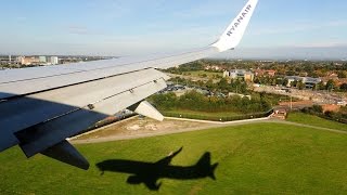 Ryanair B737800 landing at Manchester Airport Full HD 1080p [upl. by Lock]