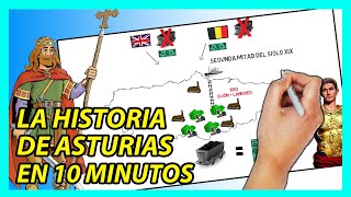 La HISTORIA DE ASTURIAS en 13 minutos Fácil y sencilla [upl. by Louisa]