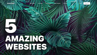 5 Inspirational Website Designs [upl. by Steffie]