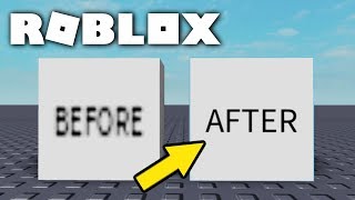 Roblox Tutorial  High Quality SurfaceGuis [upl. by Eblehs]