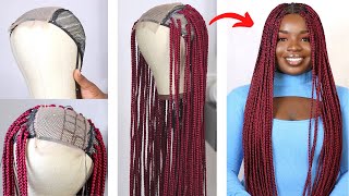 DIY CROCHET CLOSURE BRAIDED WIG USING EXPRESSION ATTACHMENT [upl. by Hung]