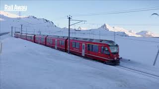 Rail Away Zwitserland Bernina Express TiranoPontresinaMuotta Muragl afl 213 [upl. by Anastase]