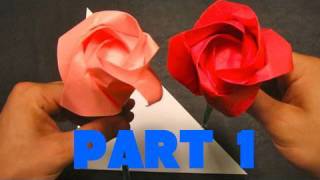 How to Make an Origami Rose  Part 1  The Base [upl. by Breskin]