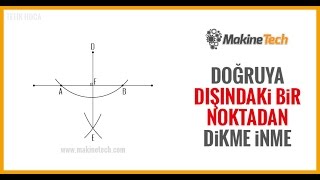 Doğruya Dışındaki Bir Noktadan Dikme İnme [upl. by Ecnarrat]