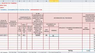 REGISTRO DE COMPRAS  LLENADO DEL FORMATO 81 SUNAT [upl. by Lubbi]