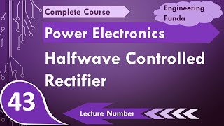 Halfwave Controlled Rectifier with R RL amp Freewheeling Diode in Power Electronics [upl. by Assirod35]