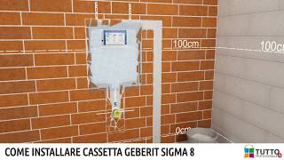 Cassetta Geberit Incasso Sigma 8 Installazione [upl. by Aleahs]