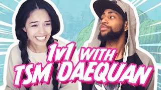 TSM Daequan VS Valkyrae Public Fortnite Match Both Perspectives [upl. by Neom]