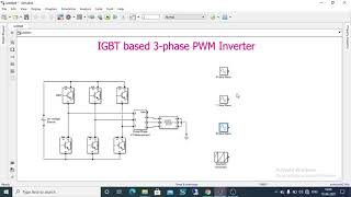 Three Phase PWM Inverter using MATLAB  Simulink [upl. by Leahcam]