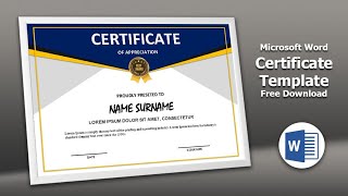 How to Design a Certificate for Best Award in Microsoft Word [upl. by Derej]