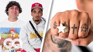 Shoreline Mafia Break Down Their Tattoos  GQ [upl. by Feltie]