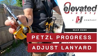 Gear Demo  PETZL Progress Adjust Lanyard [upl. by Dianthe650]