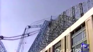 20 years ago Big Blue crane collapses at Miller Park killing 3 ironworkers [upl. by Nnodnarb]