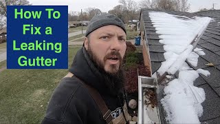 How to stop water going behind the gutter  LanceDIY [upl. by Ahtela]