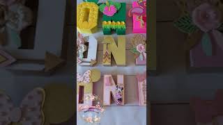 Letras 3D personalizadasDIYCraftCricut [upl. by Bautram]