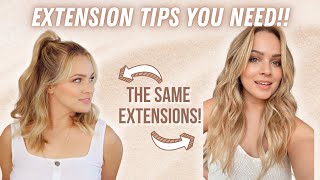 Hair Extension Hacks and Care you NEED to know  KayleyMelissa [upl. by Roma251]