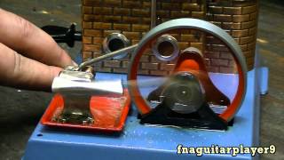 Starting and Running a Wilesco D6 Model Steam Engine how to start [upl. by Ellezig]