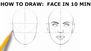 HOW TO DRAW FACE  Basic Proportion [upl. by Christin]