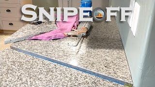 DIY Granite Countertop Install Epoxy Joint Filling Tips [upl. by Schober]