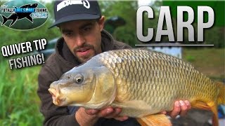 Carp Fishing with a Quivertip rod  TAFishing [upl. by Ayram]