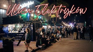 Gdańsk Nightlife  Ulica Elektryków  Poland [upl. by Ahsinyd]