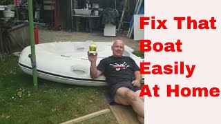 How To Repair Inflatable Boat DIY with simple tools [upl. by Arissa]