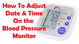 How To Set Date amp Time Setting on Blood Pressure Monitor  Dr Morepen BP settings [upl. by Mun]