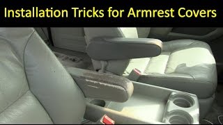 Installation Tricks for Auto Armrest Covers for Cars Trucks and Vans [upl. by Durkee440]