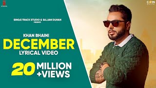 Khan Bhaini  December Lyrical Video  New Punjabi Songs  Latest Punjabi Song 2020  Coin Digital [upl. by Joe]