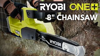 RYOBI 18V ONE 8quot Pruning Chainsaw [upl. by Atiugram]