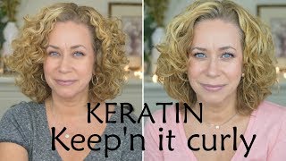 My Keratin Treatment  KEEPING MY CURLS [upl. by Siurtemed500]