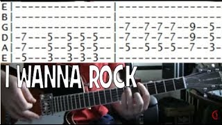 Twisted Sister I Wanna Rock Guitar Tab amp Chords Lesson [upl. by Rooker]