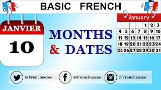 LEARN FRENCH MONTHS OF THE YEAR amp HOW TO TELL THE DATE IN FRENCH [upl. by Suissac]