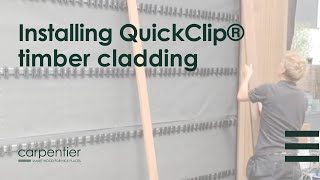 How to install QuickClip® timber cladding [upl. by Yecaw399]