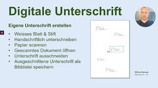 Tutorial Digitale Unterschrift erstellen [upl. by Nonnad]