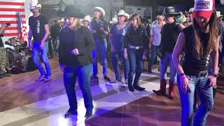 COWBOY Line Dance  Dance amp Teach [upl. by Einalam867]