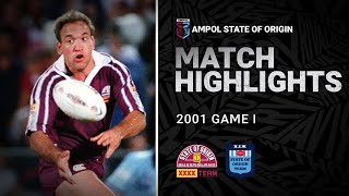 QLD Maroons v NSW Blues Match Highlights  Game I 2001  State of Origin  NRL [upl. by Artcele645]