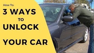 How to unlock a car door without a key [upl. by Konstance]