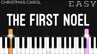 Christmas  The First Noel  EASY Piano Tutorial [upl. by Yemirej]