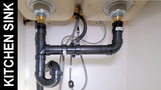 How to Connect a Kitchen Sink Drain [upl. by Tizes]