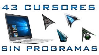 43 Cursores animados para Windows 10 8 o 7  Sin programas [upl. by Eima260]