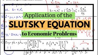 Deriving Hicksian compensated Demand Using the Slutsky Equation [upl. by Anil45]